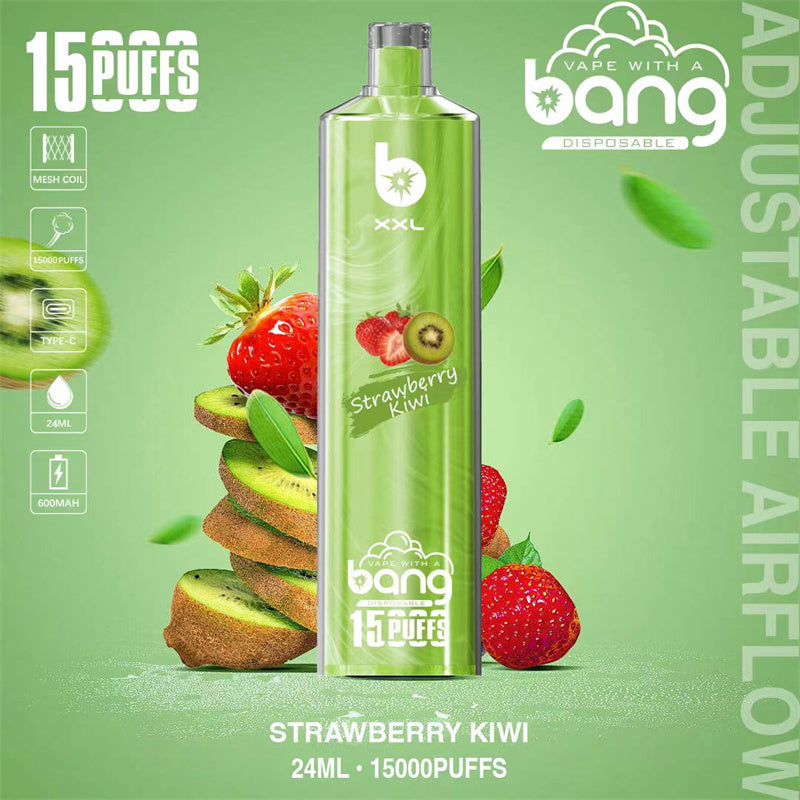Bang SHISHA 15000 Disposable Vape 0.6 Ω 600 mAh 15 mL Rechargeable Type-c 20 Flavors