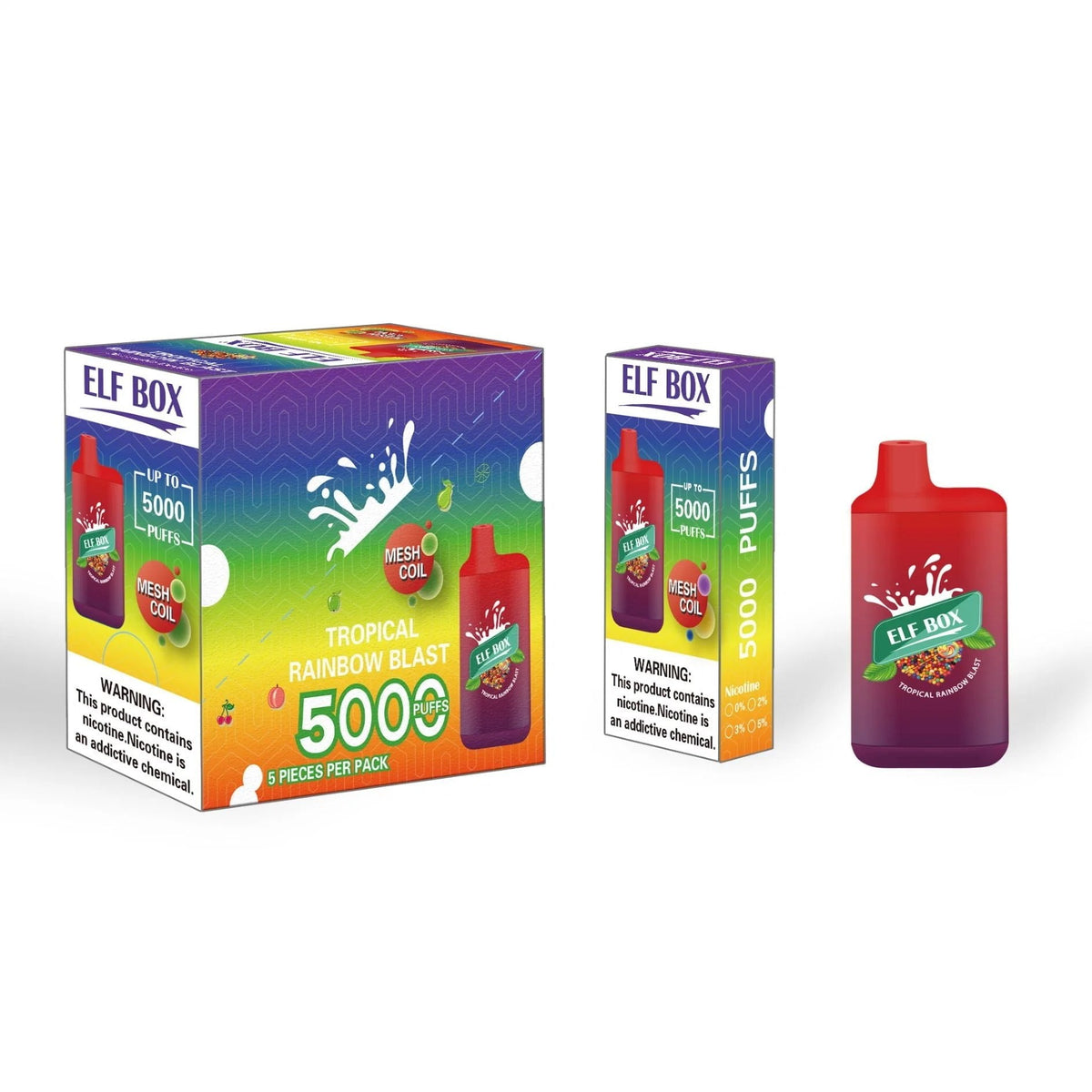 ELF BOX 5000 Disposable Vape 5000 Puffs Authentic E Cigarette Pen