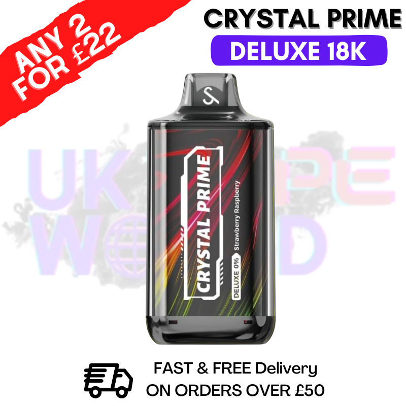 Strawberry Raspberry Crystal Prime Deluxe 18000 Puffs 18K PUFF