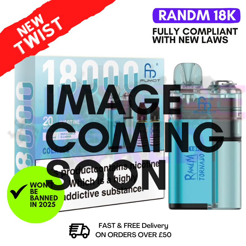 Cool mint RandM Tornado 18K 18000 Puff Vape Kit