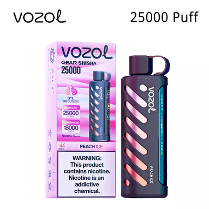 Vozol Gear Shisha 25000 Puffs Disposable Vape 25k Puff 25ml E-liquid 1000mAh  Battery 30 flavors Wholesale Price