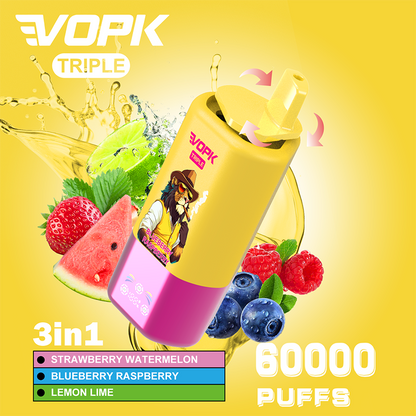 VOPK 3in1 60000 Puffs Disposable Vape Wholesale