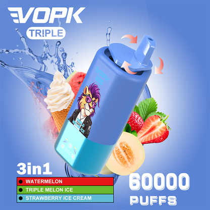 VOPK 3in1 60000 Puffs Disposable Vape Wholesale