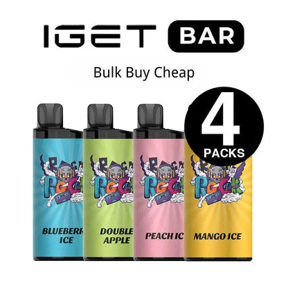 IGET Bars 3500 Puffs Disposable Vape – 12ml E-Liquid, 5% Nicotine, 34 Flavors