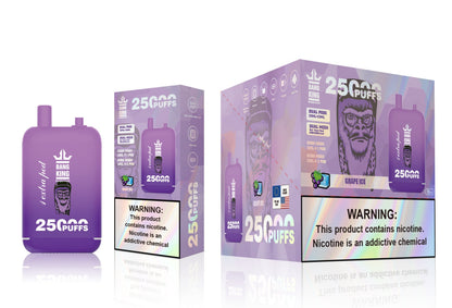 Bang King 25000 Puffs - 46mL Dual Tank (0%-5% Nicotine) 650mAh Battery 12 Flavors