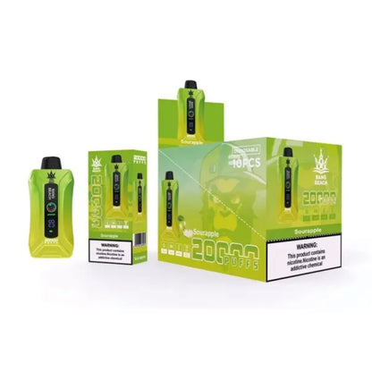 Bang BEACH 20000 Puffs 20K -  5% Nic Salt, Smart Display-650mAh Battery, 35ml E-liquid, Multiple Nicotine 12 Flavors