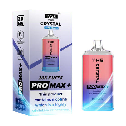 WGA Crystal Pro Max Plus 10000Puffs Disposable Vape Wholesale 850mAh Battery 13  Flavors