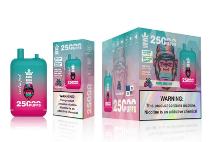 Bang King 25000 Puffs - 46mL Dual Tank (0%-5% Nicotine) 650mAh Battery 12 Flavors