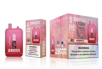 Bang King 25000 Puffs - 46mL Dual Tank (0%-5% Nicotine) 650mAh Battery 12 Flavors
