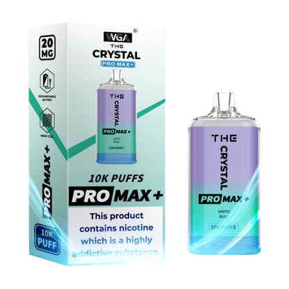 WGA Crystal Pro Max Plus 10000Puffs Disposable Vape Wholesale 850mAh Battery 13  Flavors