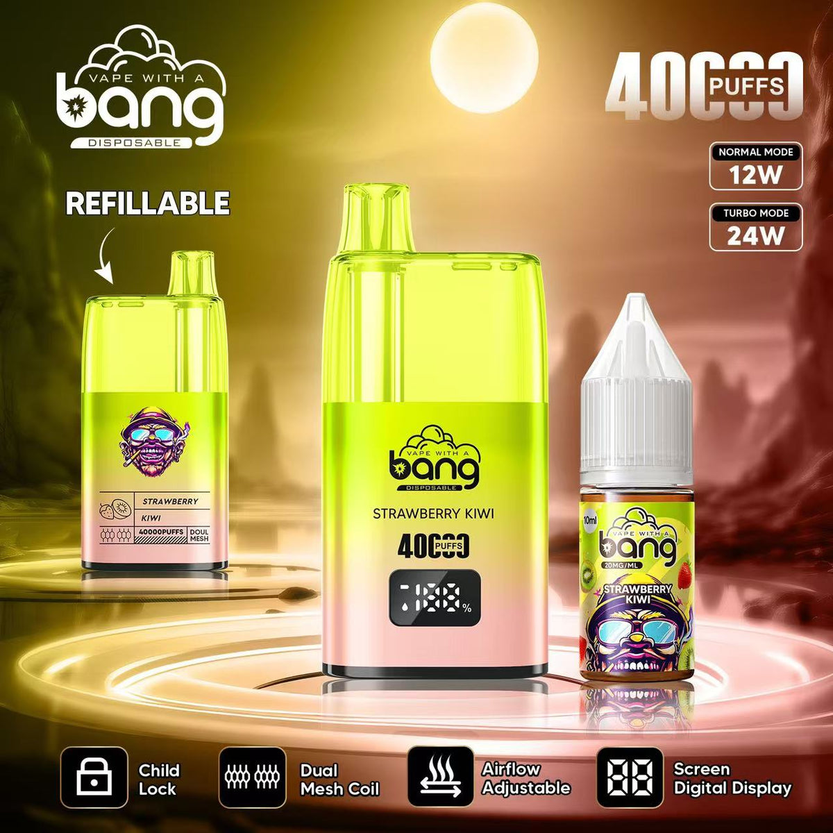 Bang 40000 Puffs Disposable Vape - 10ml E-Liquid, 650mAh Battery 12 Flavors