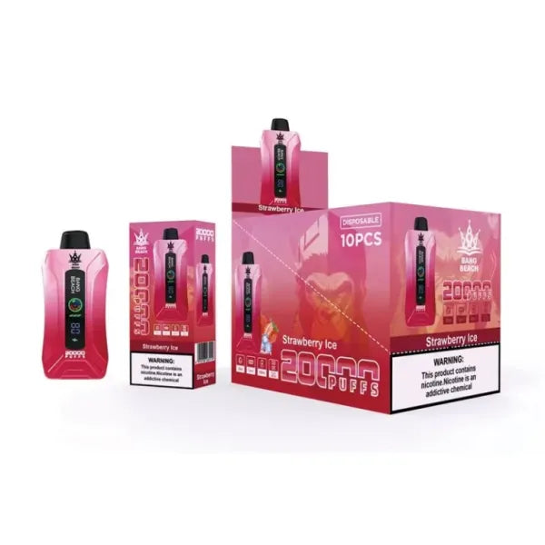 Bang BEACH 20000 Puffs 20K -  5% Nic Salt, Smart Display-650mAh Battery, 35ml E-liquid, Multiple Nicotine 12 Flavors