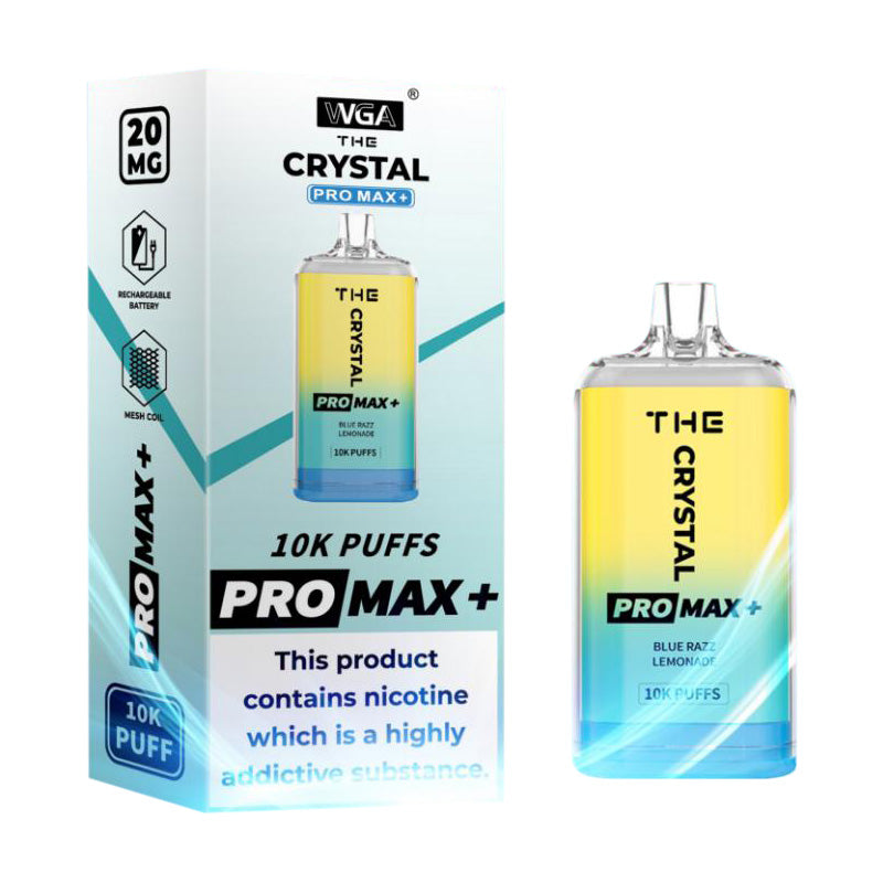 WGA Crystal Pro Max Plus 10000Puffs Disposable Vape Wholesale 850mAh Battery 13  Flavors