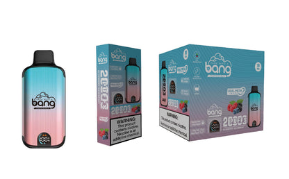 Bang Disposable Vape 20000 puffs Original Randm Tornado(0% to 5% Nicotine) Digital Smart Screen 25.0mL 650mAh 12 Flavors