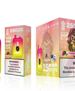 Bang King 25000 Puffs - 46mL Dual Tank (0% to 5% Nicotine)  650mAh Battery 12 Flavors