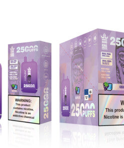 Bang King 25000 Puffs - 46mL Dual Tank (0% to 5% Nicotine)  650mAh Battery 12 Flavors
