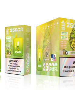 Bang King 25000 Puffs - 46mL Dual Tank (0% to 5% Nicotine)  650mAh Battery 12 Flavors