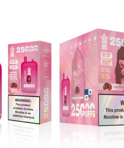 Bang King 25000 Puffs - 46mL Dual Tank (0% to 5% Nicotine)  650mAh Battery 12 Flavors