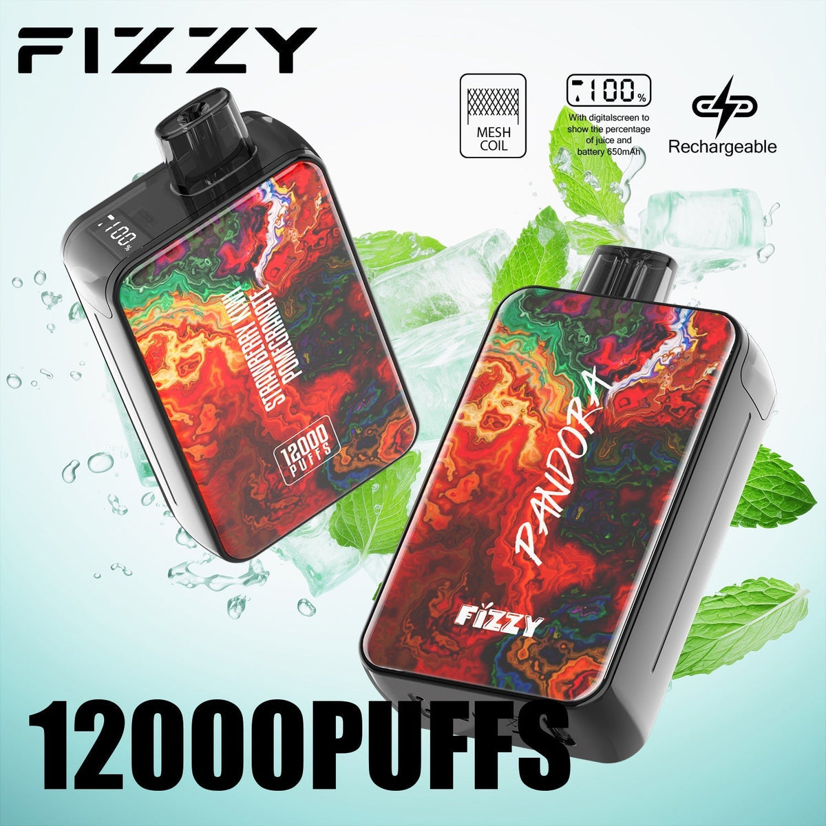 FIZZY PANDORA 12000 Puffs Disposable Vape Wholesale