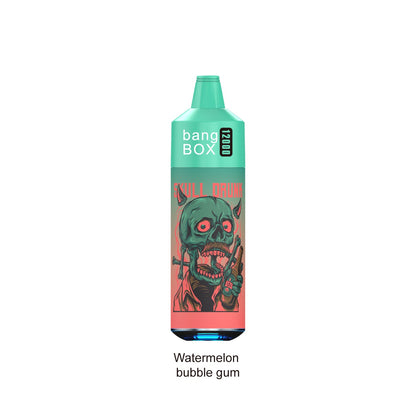 BANGBOX VAPE 12000 PUFFS/12 FLAVORS /RGB LIGHT/Battery650Mah /E-juice volume: 28ml 12flavors.