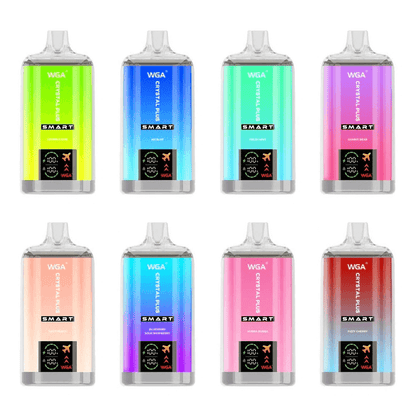 WGA Crystal PLUS Smart Digital16000 puff Disposable Vape Wholesale-650mAh Battery, 27ml E-liquid, Multiple Nicotine 20 Flavors
