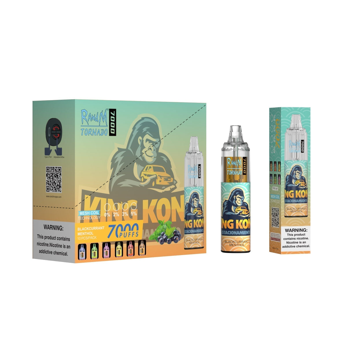 RAndM Tornado 7000 Puffs Disposable Vape Pack Of 10
