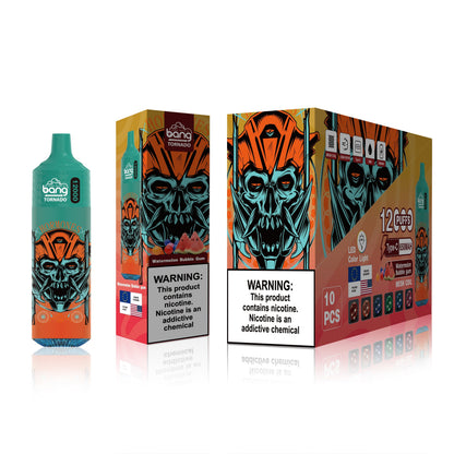 BangKing 12000 Puffs Smart Full Screen Turn Ice Wholesale Disposable Vape Puff 12k Prefilled Pod-850mAh Battery, 40ml E-liquid, Multiple Nicotine 12 Flavors