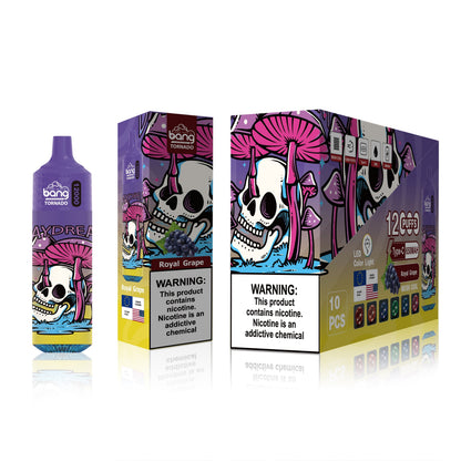 BangKing 12000 Puffs Smart Full Screen Turn Ice Wholesale Disposable Vape Puff 12k Prefilled Pod-850mAh Battery, 40ml E-liquid, Multiple Nicotine 12 Flavors