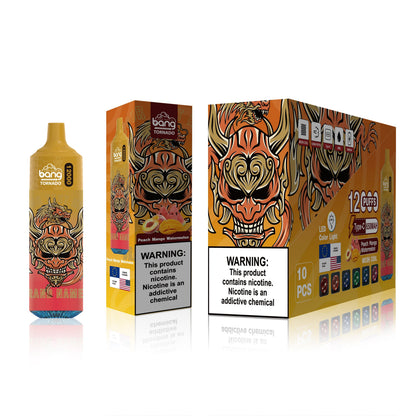 BangKing 12000 Puffs Smart Full Screen Turn Ice Wholesale Disposable Vape Puff 12k Prefilled Pod-850mAh Battery, 40ml E-liquid, Multiple Nicotine 12 Flavors