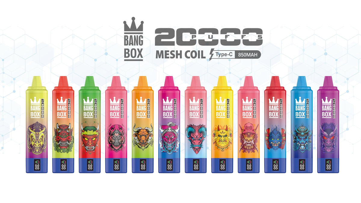 Bangbox 20000puff vape Led display battery ,26ML 850MAH ,12 Flavor Display