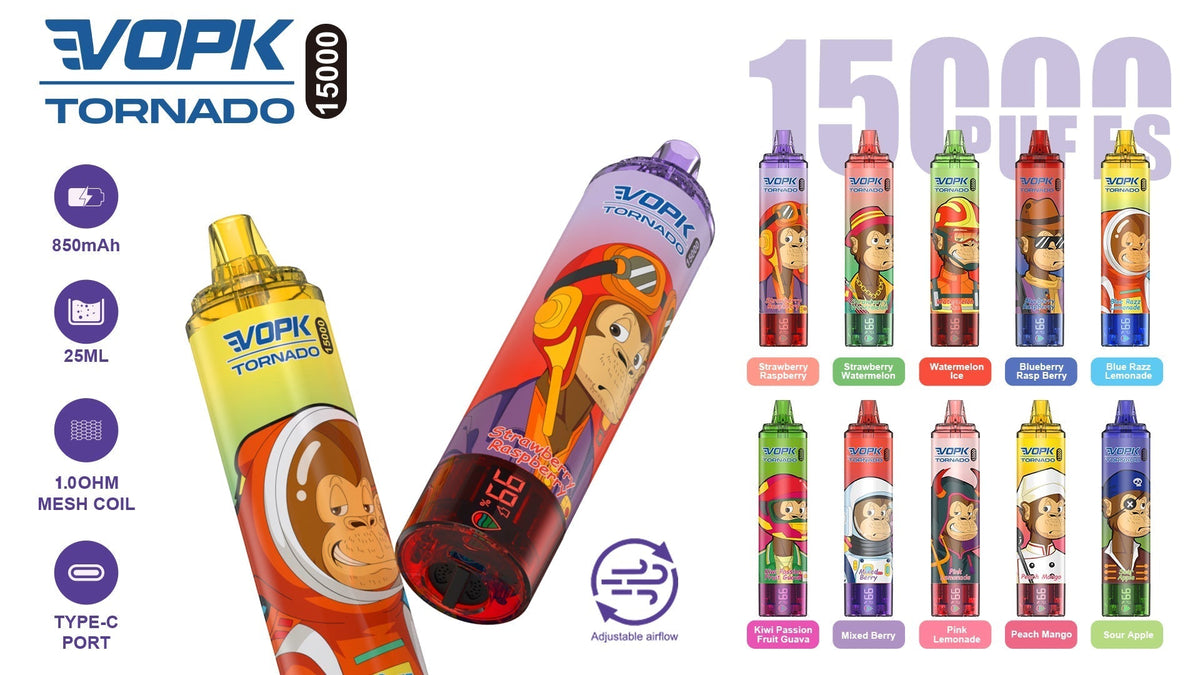 VOPK Tornado 15000 Puffs Disposable Vape Wholesale