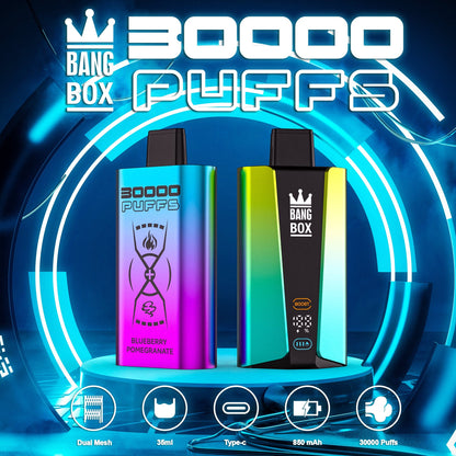 BANGBOX 30000 Puffs Disposable Vape Wholesale-850mAh Battery, 40ml E-liquid, Multiple Nicotine 12 Flavors