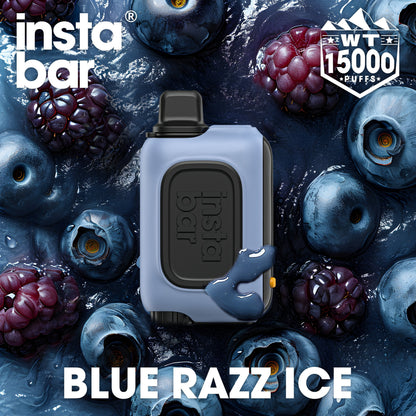 Blue Razz Ice&INSTABAR WT15000 PUFFS