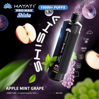Hayati Shisha 15000 Puffs Disposable Vape (Box of 10)