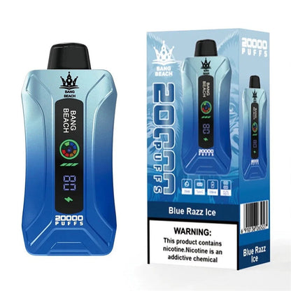 Bang BEACH 20000 Puffs 20K -  5% Nic Salt, Smart Display-650mAh Battery, 35ml E-liquid, Multiple Nicotine 12 Flavors