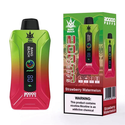 Bang BEACH 20000 Puffs 20K -  5% Nic Salt, Smart Display-650mAh Battery, 35ml E-liquid, Multiple Nicotine 12 Flavors