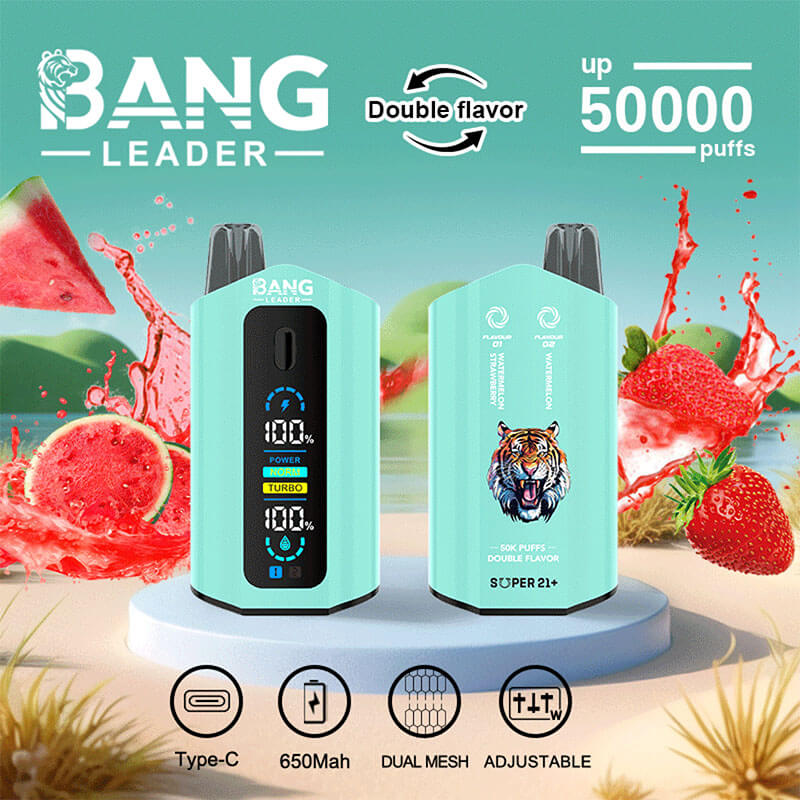 Bang Leader 50000 Disposable Vape - 50K Puffs, 36mBang Leader 50000 Puffs Disposable Vape (0% to 5% Nicotine) – Dual Pods(20mL+20mL) Unmatched Performance 650mAh battery 12 Flavors &nbsp;l E-Liquid (0-5% Nicotine) 36mL650mAh 12 Flavors