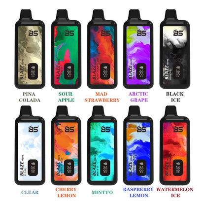 BS Smart Display Screen 1.0 Ohm Mesh Coil 12ml E Liquid Vaporizer Cigarette 10000 Puffs Electronic Cigarette Nic 2% 3% 5%
