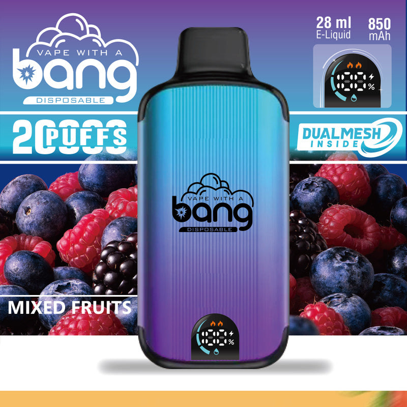 Bang King Double Crystal 20000 Puffs Vape 20K Disposable Vape Pen E Cigarette Prefilled 25ml 650mAh