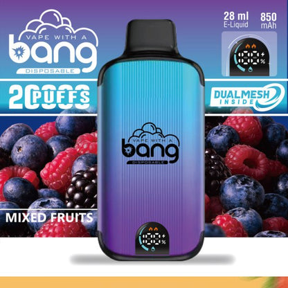Bang 20000 Puffs Vape 20K Disposable Vape Pen E Cigarette Prefilled025ml 650mAh Disposable Vape 16 Flavors