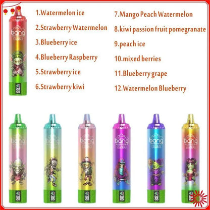 Bang 20000 Puff Canada Bar E Cigarette Atvs 15000/18000 Coming10000 Thunder 20000 Crystal 20000 Explorer Shisha Explorer Disposable Vape Wholesale-1000mAh Battery, 26ml E-liquid, Multiple Nicotine 12 Flavors