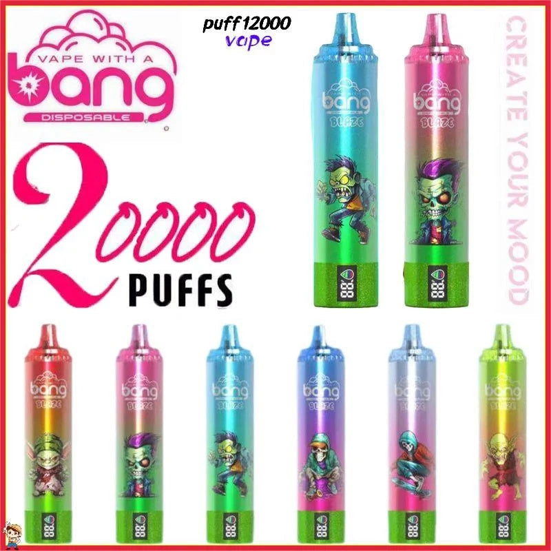 Bang 20000 Puff Canada Bar E Cigarette Atvs 15000/18000 Coming10000 Thunder 20000 Crystal 20000 Explorer Shisha Explorer Disposable Vape Wholesale-1000mAh Battery, 26ml E-liquid, Multiple Nicotine 12 Flavors