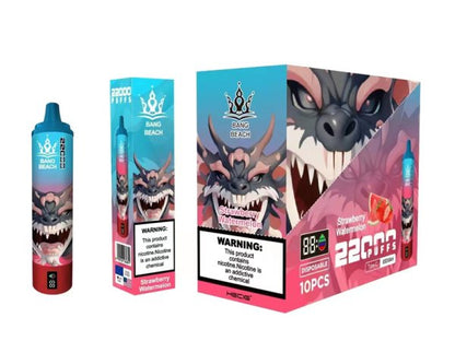 Wholesale Disposable Vape Pen Bang Beach 22000 Puffs with Smart Screen -850mAh Battery, 36ml E-liquid, Multiple Nicotine 12 Flavorsd