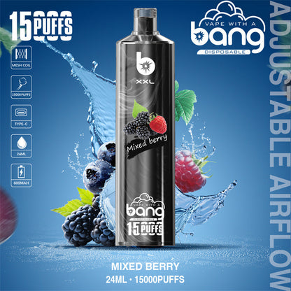 Bang 15000 Puffs Vape 15K Disposable Vape Pen E Cigarette Prefilled 15ml  600mAh Disposable Vape 20 Flavors