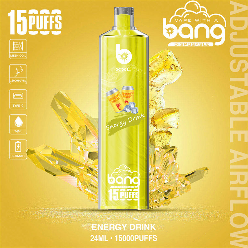 Bang 15000 Puffs Vape 15K Disposable Vape Pen E Cigarette Prefilled 25ml 600mAh Disposable Vape 12 Flavors