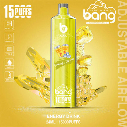 Bang 15000 Puffs Vape 15K Disposable Vape Pen E Cigarette Prefilled 25ml 600mAh Disposable Vape 12 Flavors
