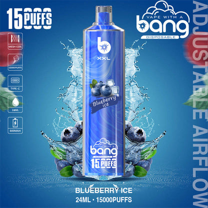 Bang 15000 Puffs Vape 15K Disposable Vape Pen E Cigarette Prefilled 25ml 600mAh Disposable Vape 12 Flavors