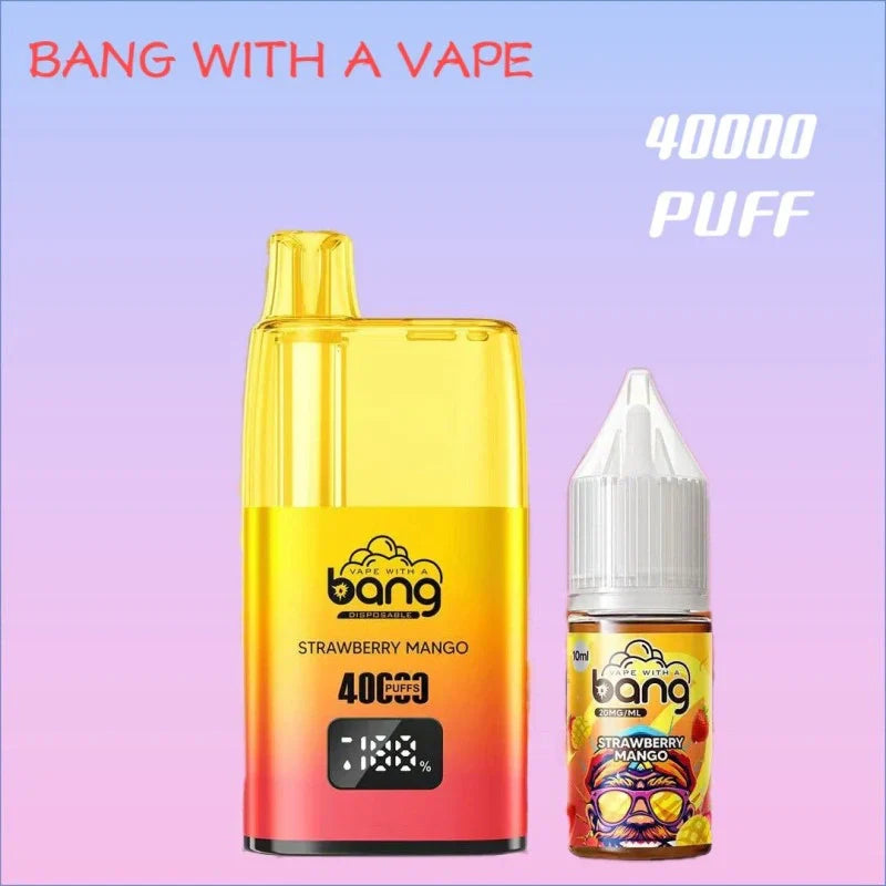 Bang With A Vape 40000 Smart Disposable Bulk Price Top Sale-650mAh, 20ml E-liquid, Multiple Nicotine 11 Flavors