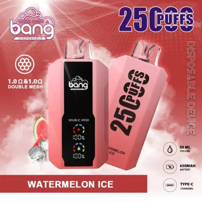 Bang 25000 Puffs LCD Screen Vape Dual Bang 25000 Puffs Vape 25K Disposable Vape Pen E Cigarette Prefilled 30ml 650mAh Disposable Vape 12 Flavors