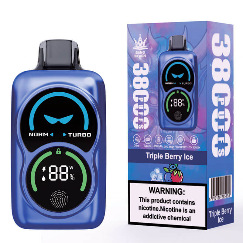 Bang Beach 38000 Puffs Vape - 38ml 850mAh E-liquid, 0%-5% Nicotine, 12 Flavors